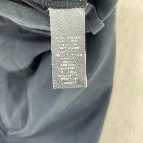 Bonobos Pants Men's Sz 33x34 Blue Straight Leg Slim Fit Mid-Rise Flat Front - Picture 10 of 11